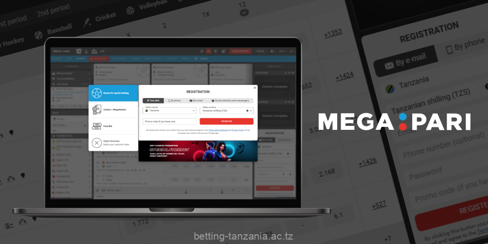 Megapari offers multiple ways for users in Tanzania to create an account